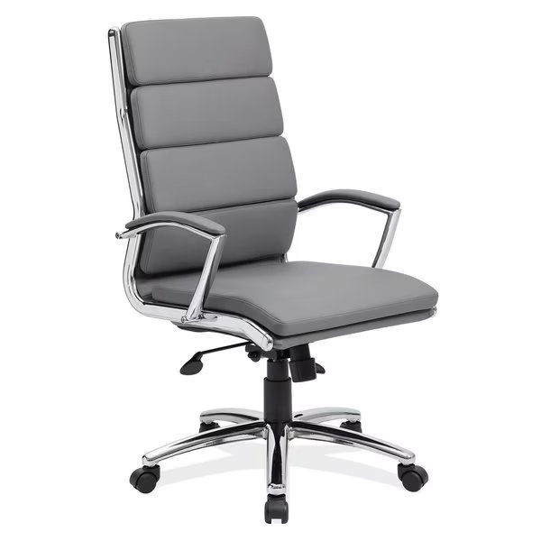 Merak Collection Executive High Back with Chrome Frame, Officesource, Mfr#: 1501VGR